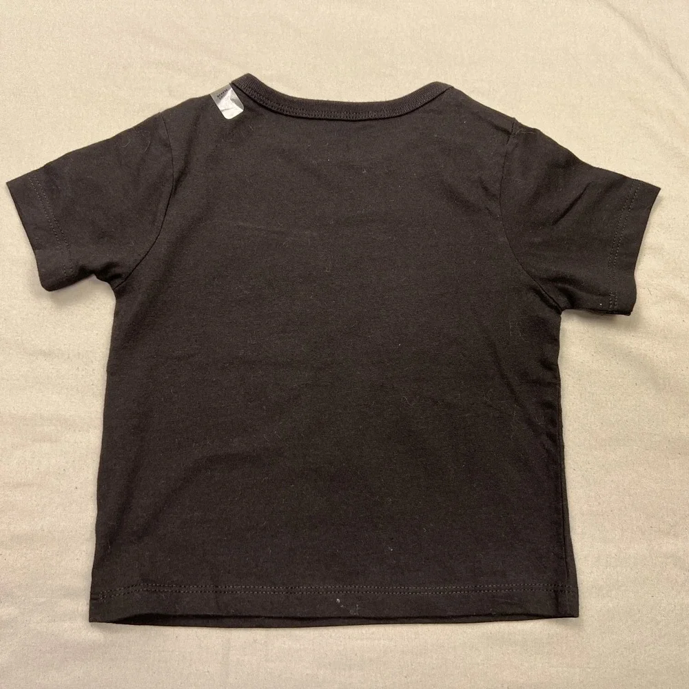 NWT The Children's Place 'The Birthday Dude' T Shirt Toddler 18-24 Mos Black Tee